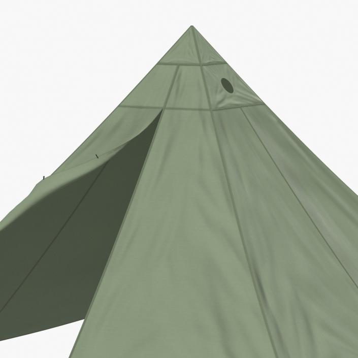 Floorless Camping Tent Open 3D