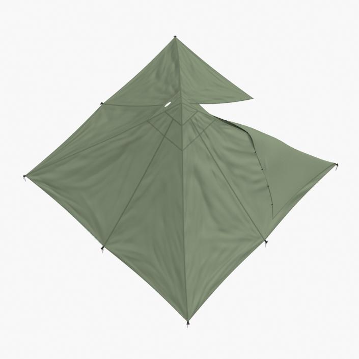 Floorless Camping Tent Open 3D