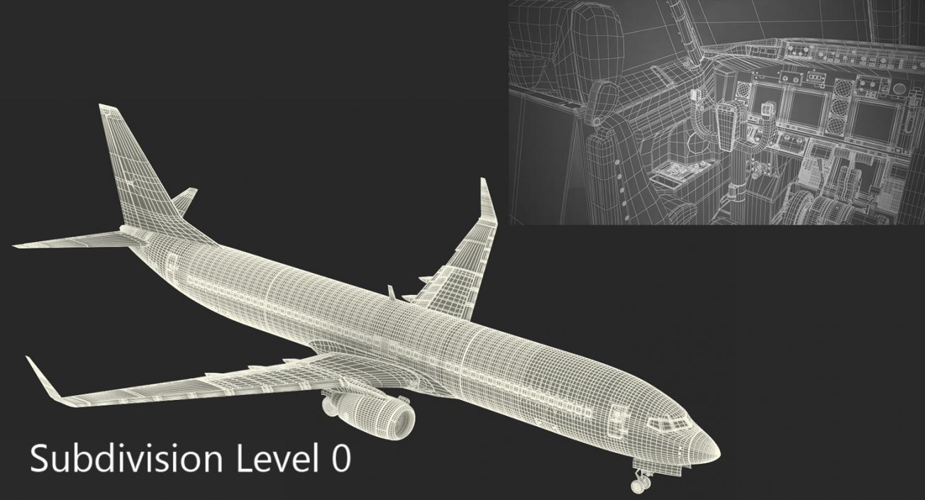 Boeing 737-900 with Interior Southwest Airlines 3D