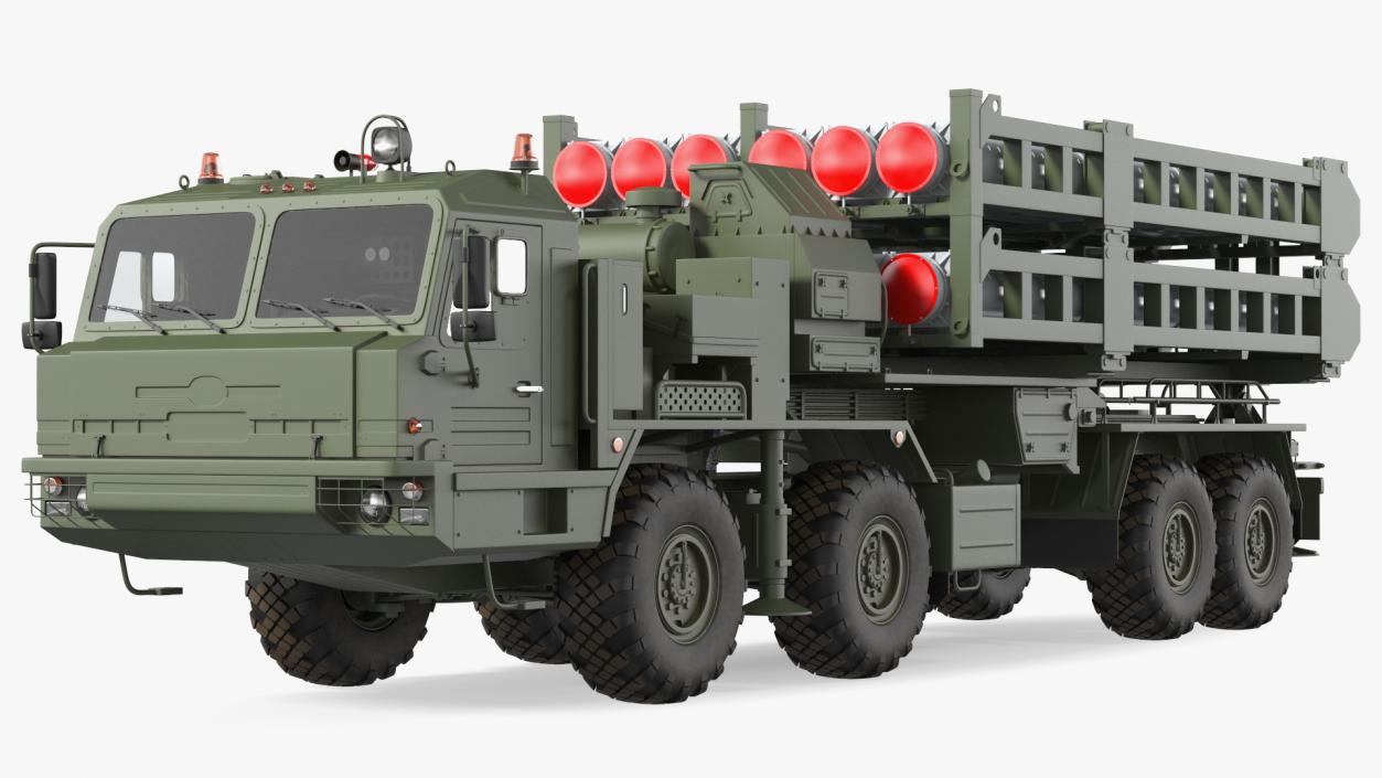 3D model Vityaz S 350E 50R6 Missile Launcher