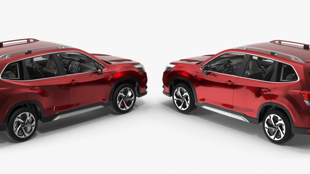 Subaru Forester 2022 Red 3D model