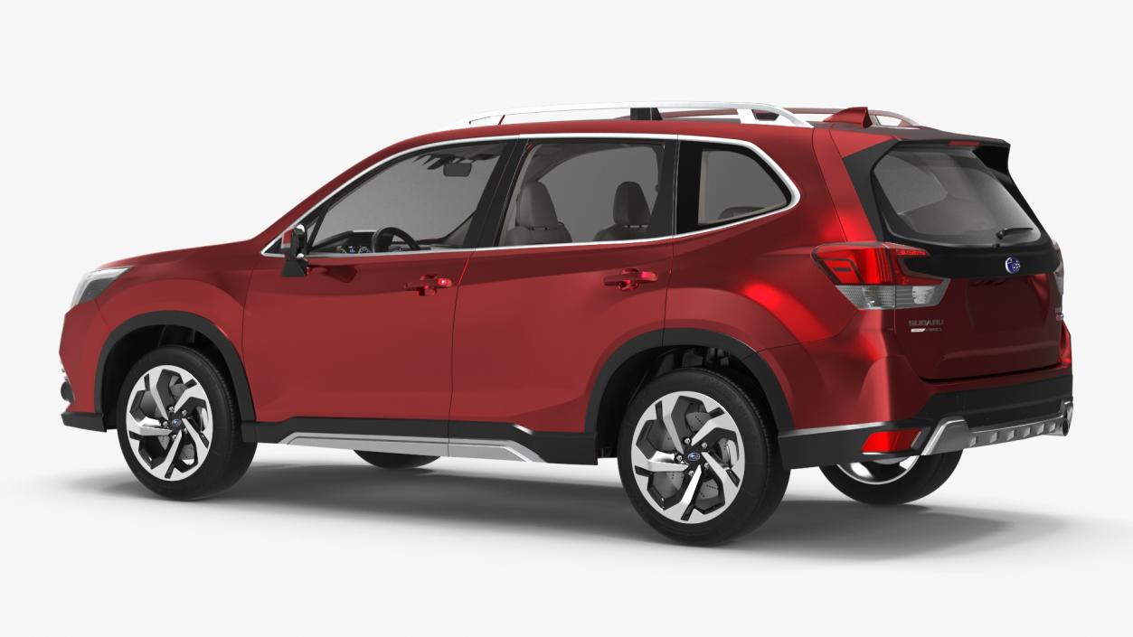 Subaru Forester 2022 Red 3D model