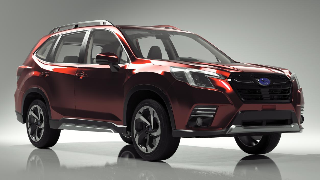 Subaru Forester 2022 Red 3D model