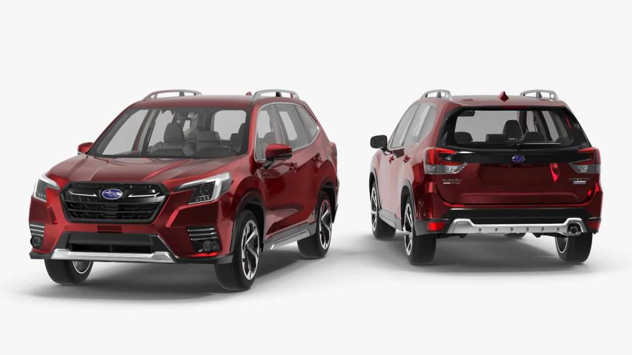 Subaru Forester 2022 Red 3D model