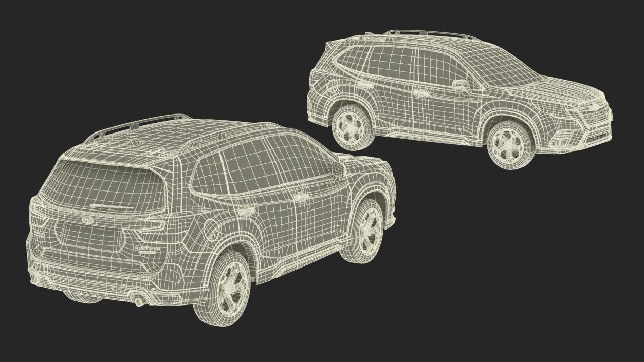 Subaru Forester 2022 Red 3D model