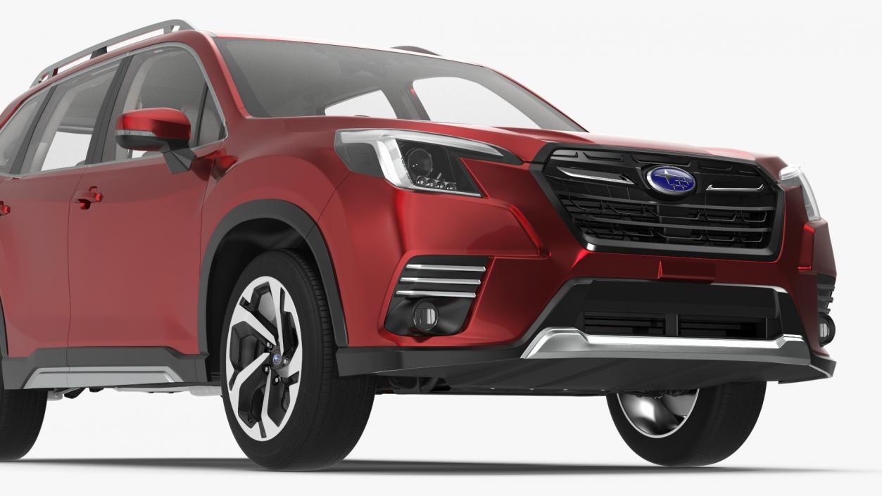 Subaru Forester 2022 Red 3D model