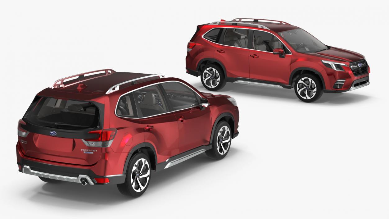 Subaru Forester 2022 Red 3D model