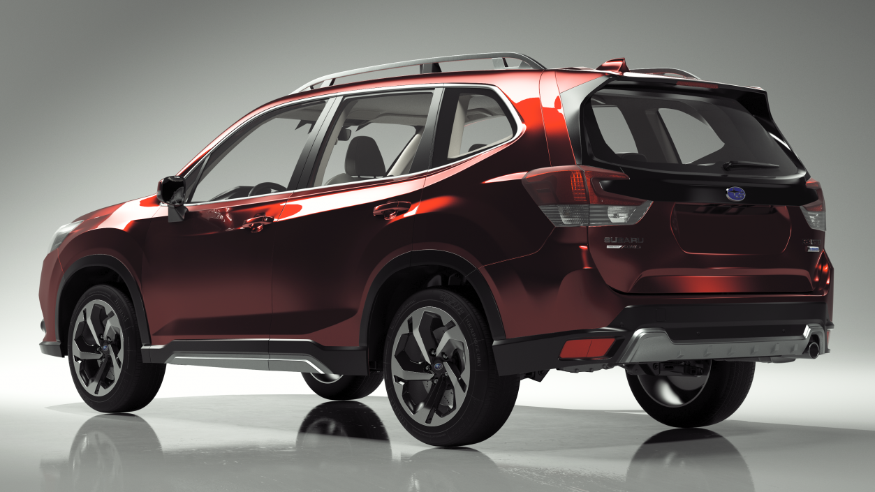 Subaru Forester 2022 Red 3D model