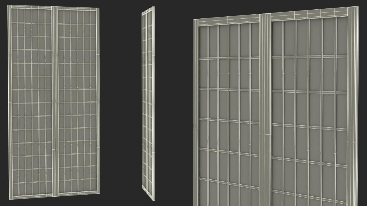 3D model Folding Screen Panel