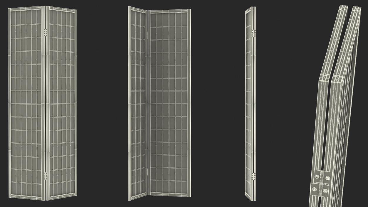 3D model Folding Screen Panel