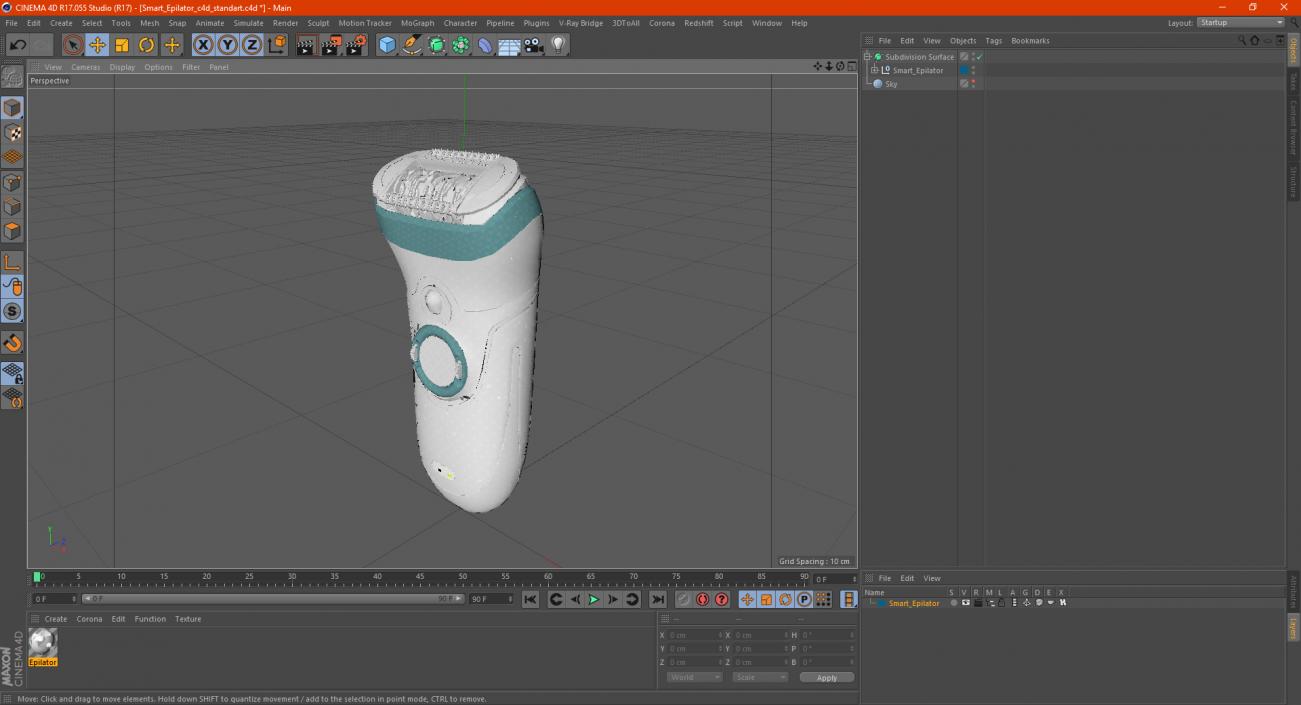 Smart Epilator 3D model