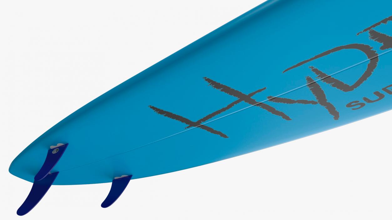 3D Ultimate Longboard Surfboard model