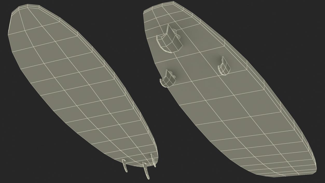 3D Ultimate Longboard Surfboard model