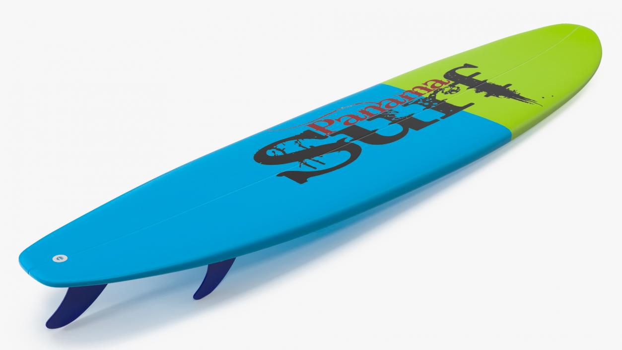 3D Ultimate Longboard Surfboard model