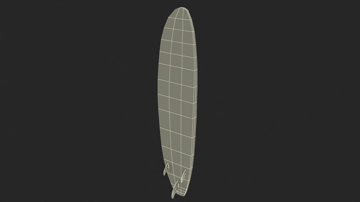 3D Ultimate Longboard Surfboard model