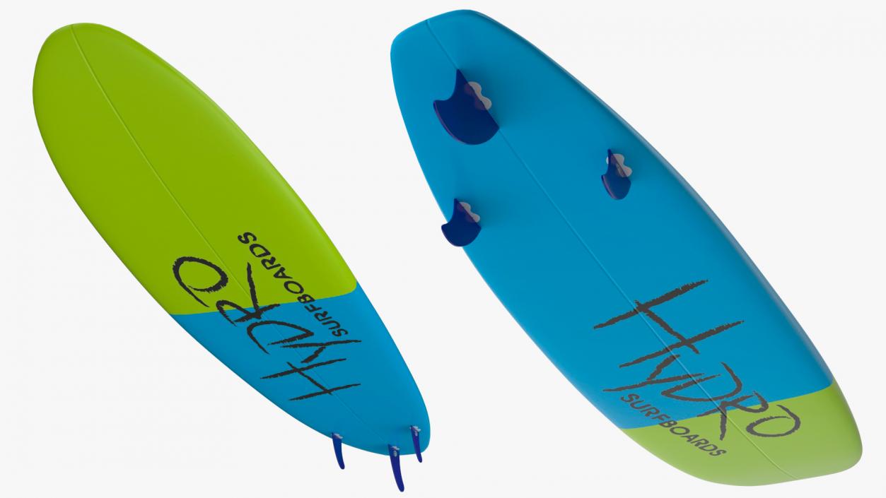 3D Ultimate Longboard Surfboard model