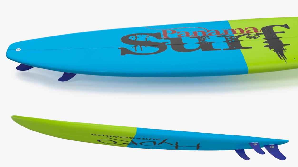 3D Ultimate Longboard Surfboard model