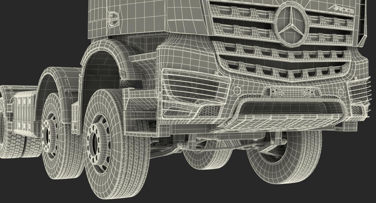 Mercedes Benz Arocs 8X8 Cab Chassis Rigged 3D