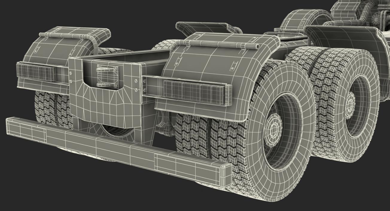 Mercedes Benz Arocs 8X8 Cab Chassis Rigged 3D