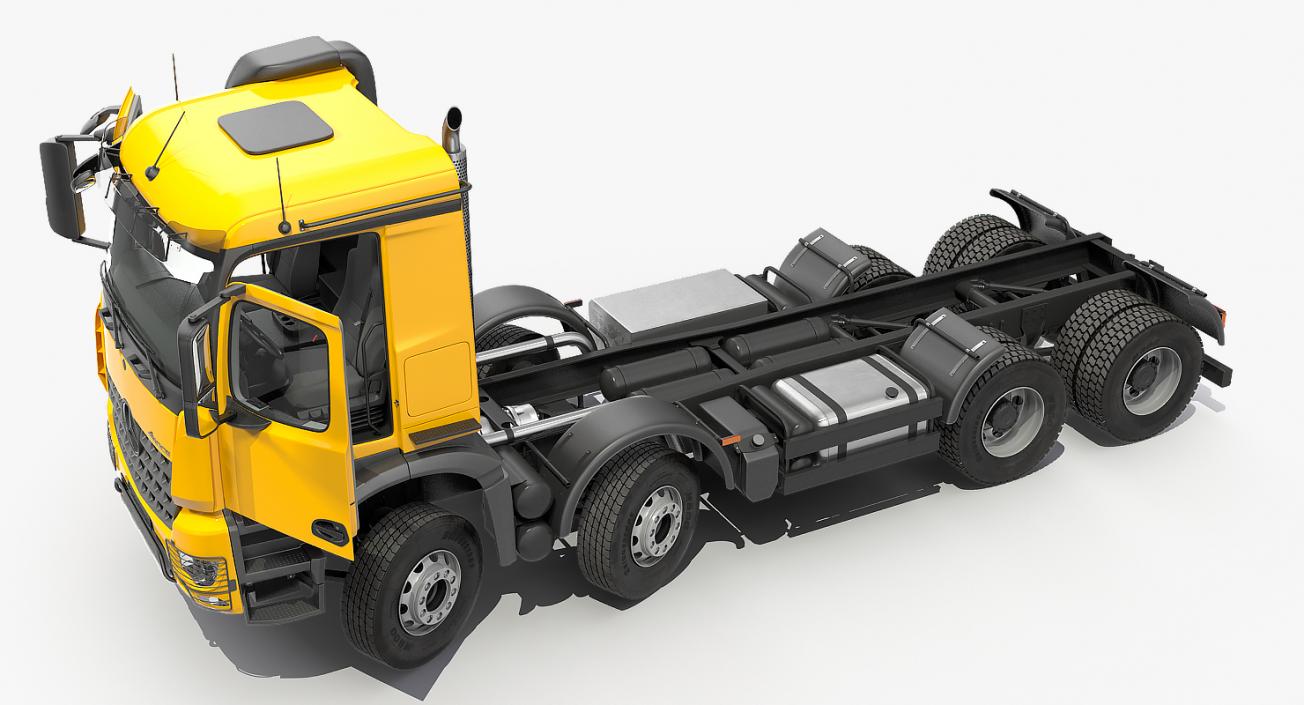 Mercedes Benz Arocs 8X8 Cab Chassis Rigged 3D