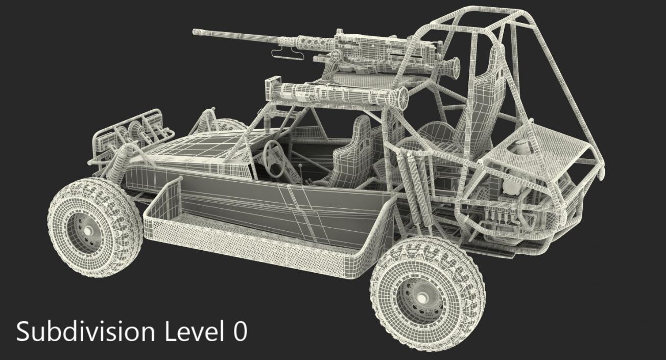 Desert Patrol Vehicle DPV Rigged 3D