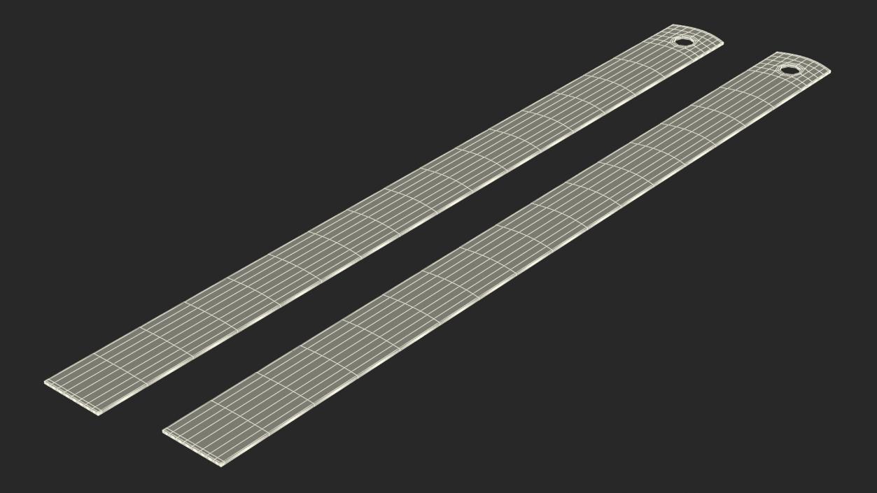 Stainless Steel Ruler 30 Inch 3D model