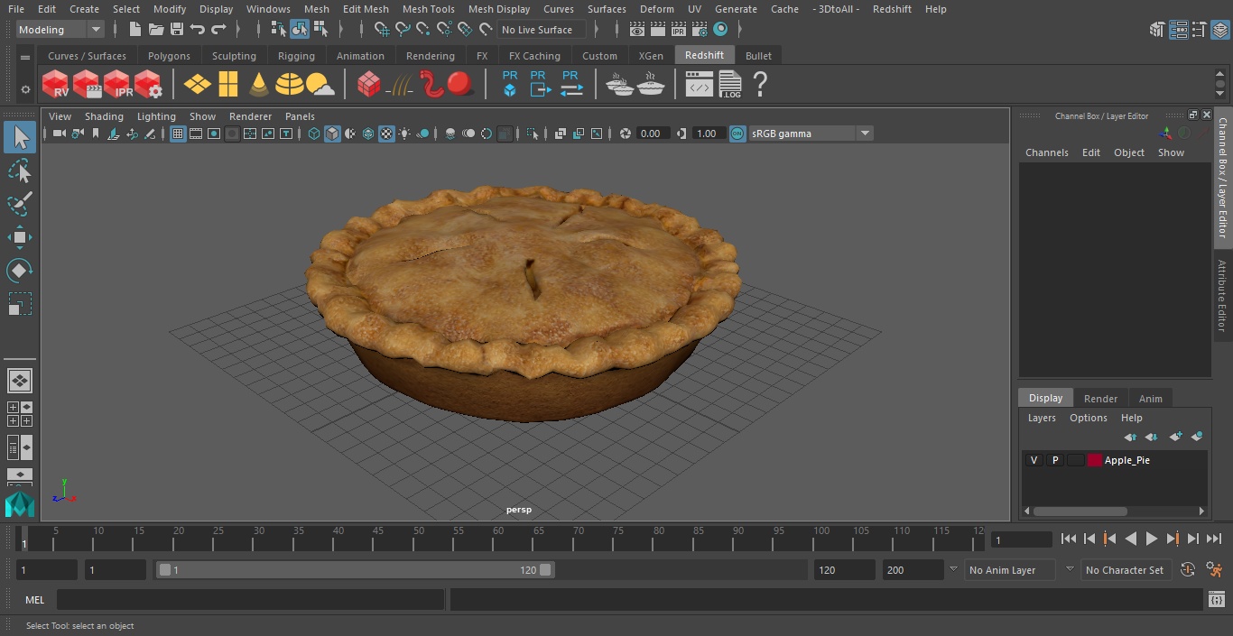 Apple Pie 3D model