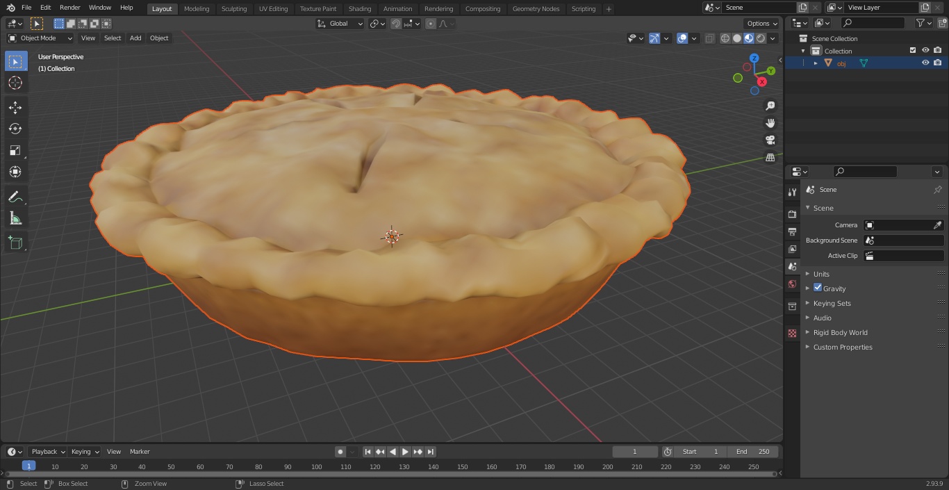 Apple Pie 3D model