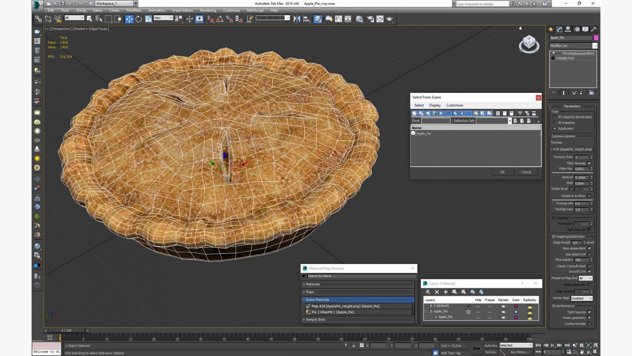 Apple Pie 3D model