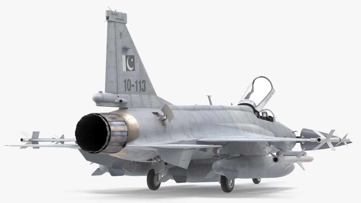 PAC JF-17 Thunder Pakistan Air Force with Armament Rigged 3D