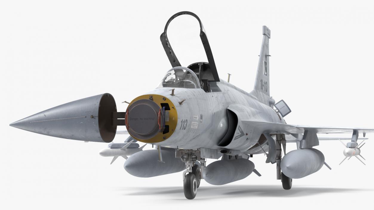 PAC JF-17 Thunder Pakistan Air Force with Armament Rigged 3D