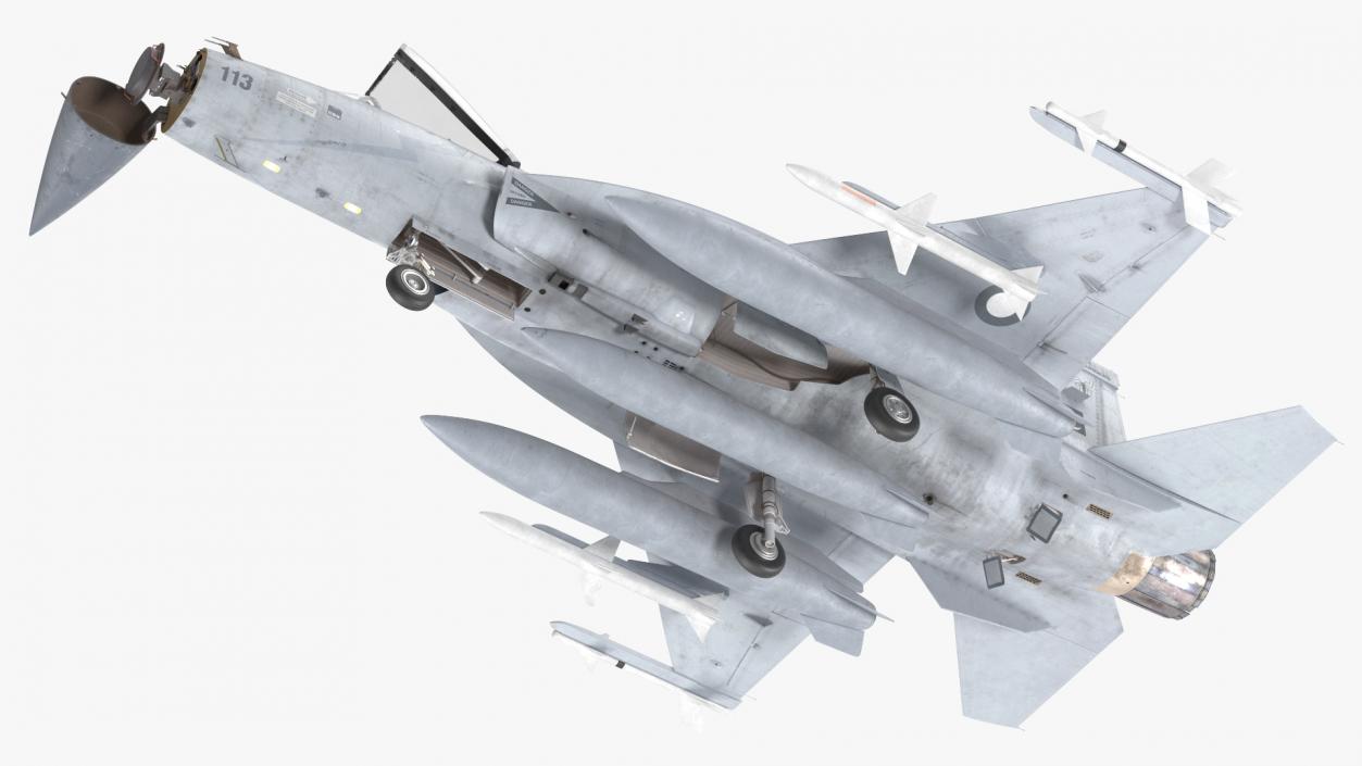 PAC JF-17 Thunder Pakistan Air Force with Armament Rigged 3D