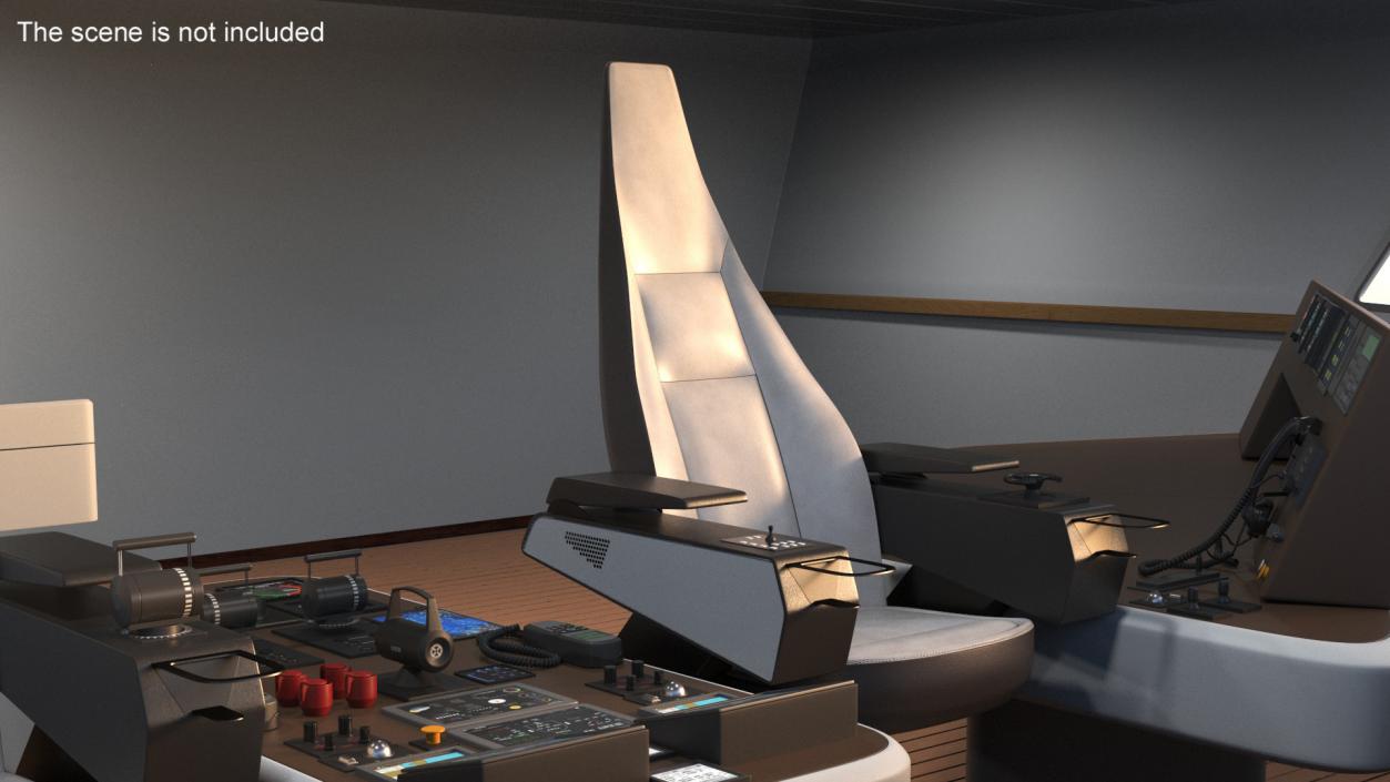 3D Ship Captain Chair model