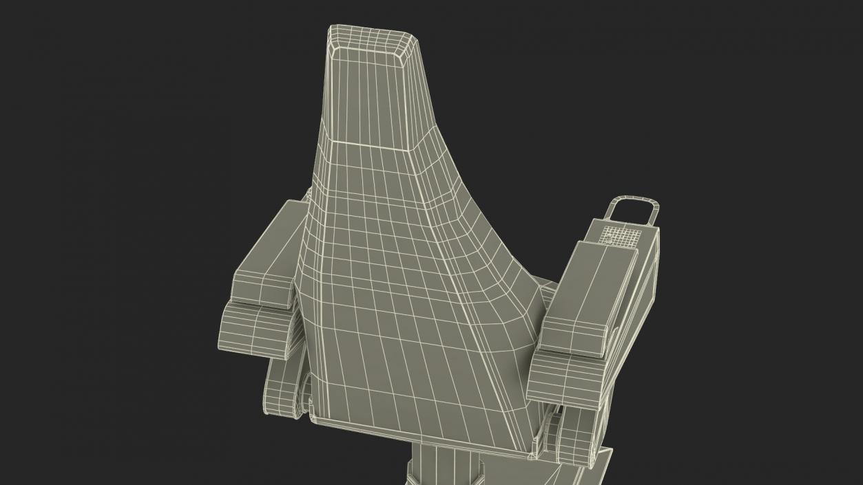 3D Ship Captain Chair model