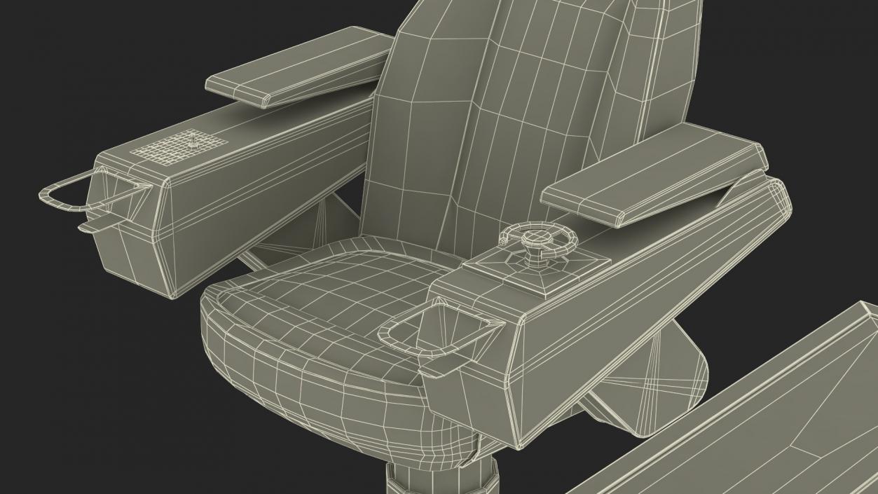 3D Ship Captain Chair model