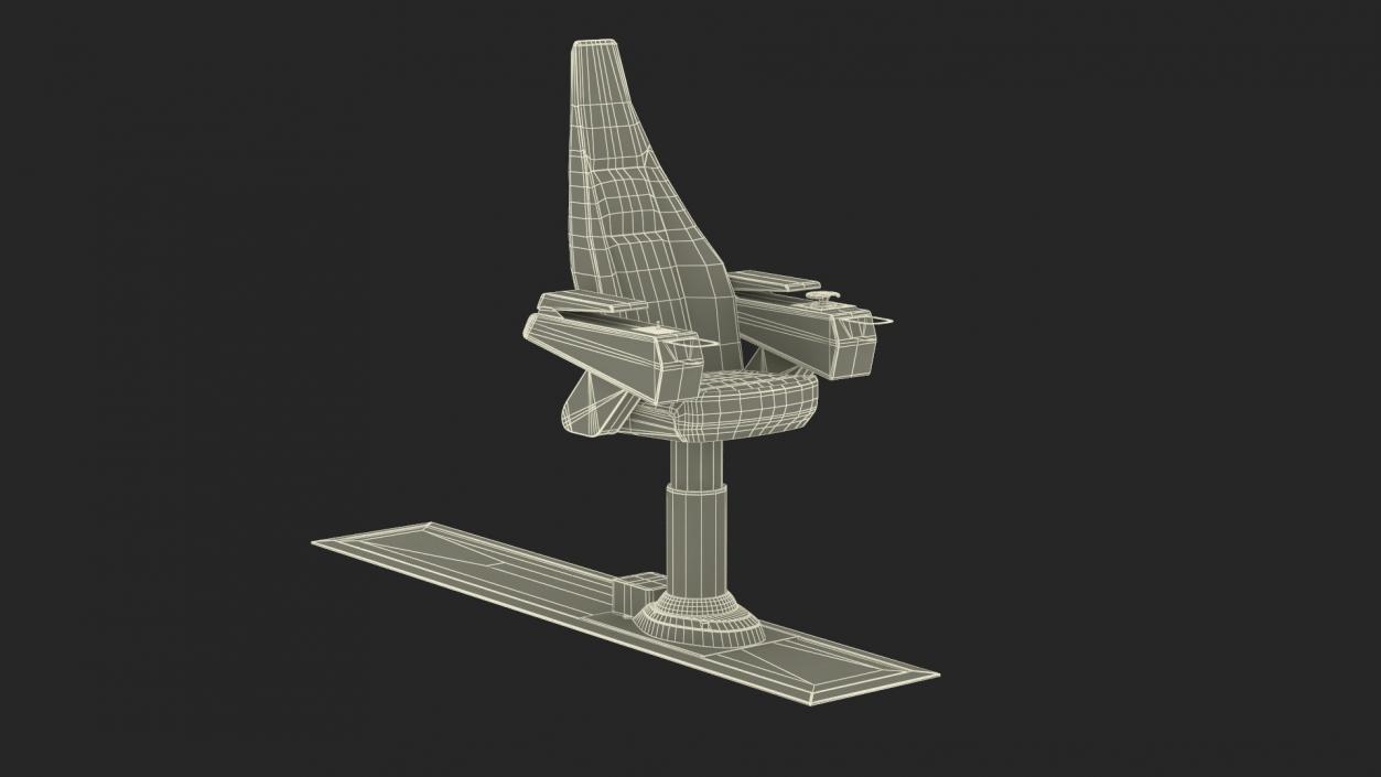 3D Ship Captain Chair model