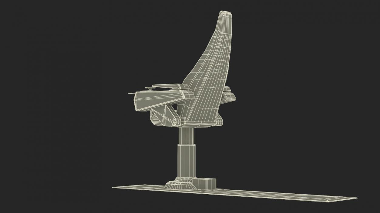 3D Ship Captain Chair model