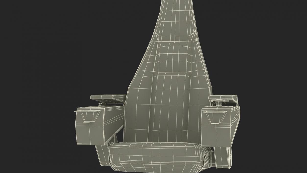 3D Ship Captain Chair model