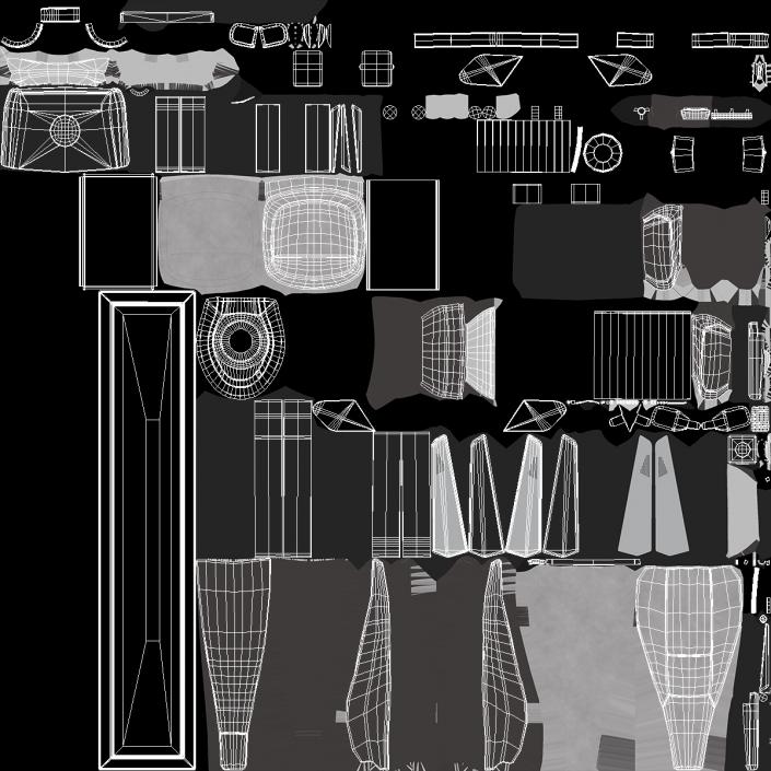 3D Ship Captain Chair model