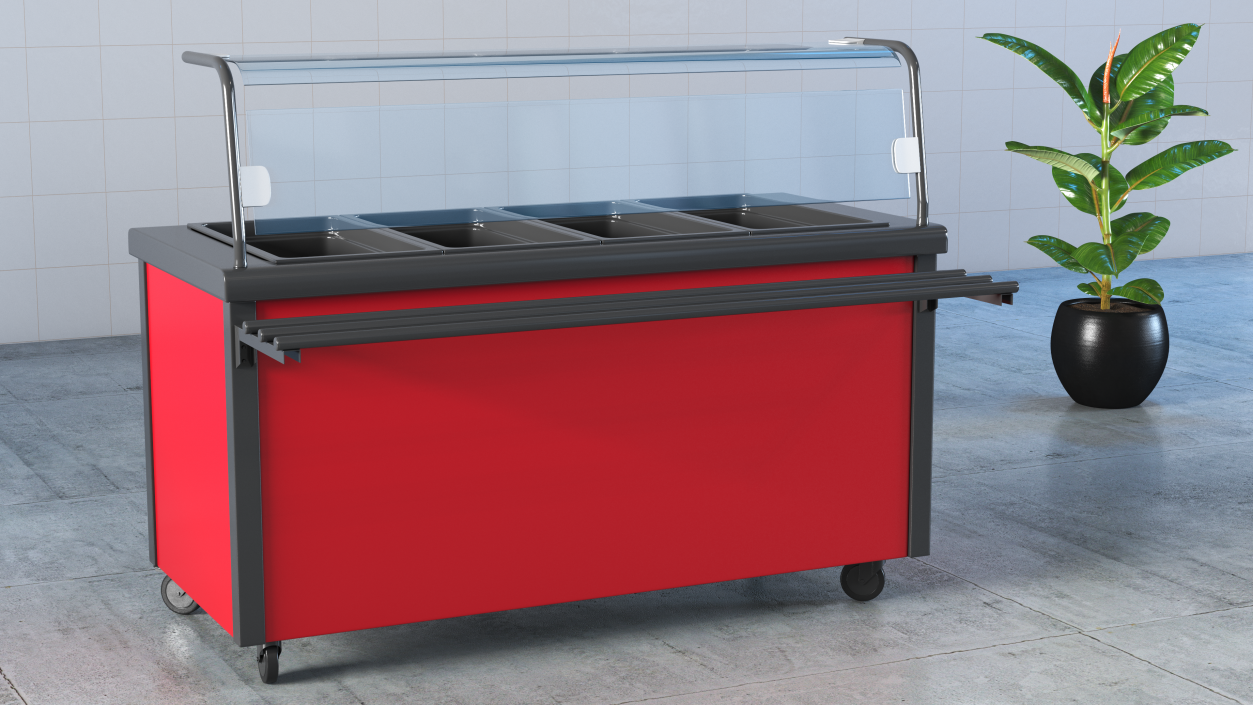 Counter Cooled Self Service Line 3D