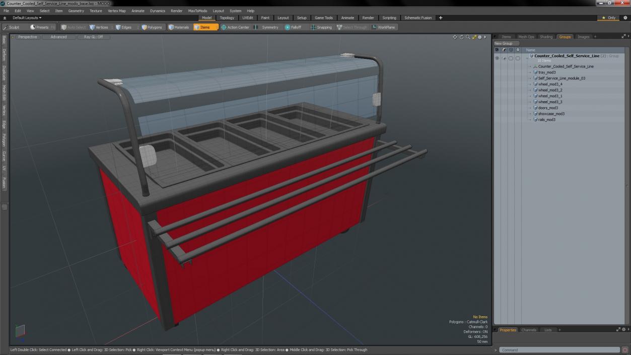 Counter Cooled Self Service Line 3D