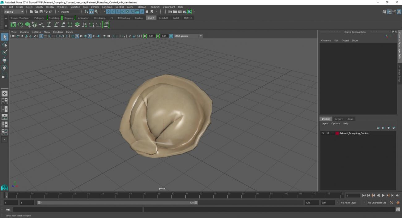 3D model Pelmeni Dumpling Cooked 2