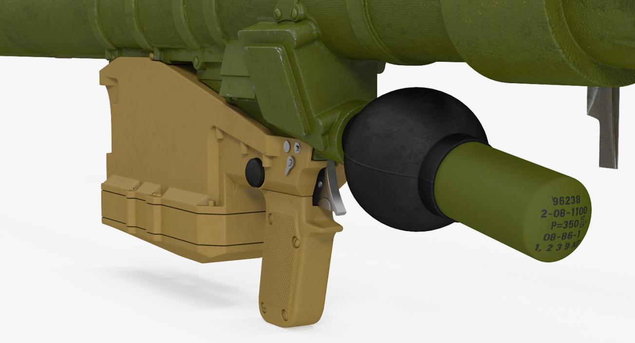 3D SA 18 Grouse Launcher and Missile model