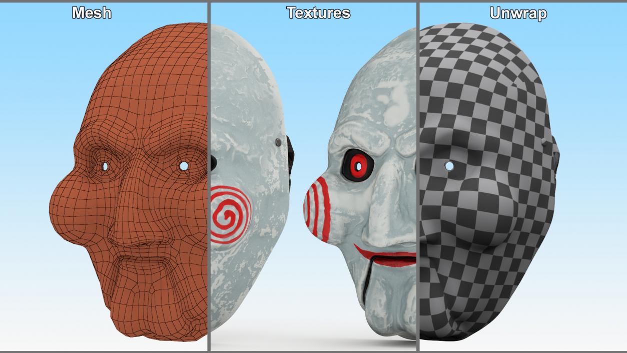 3D Face Masks Collection 3 model