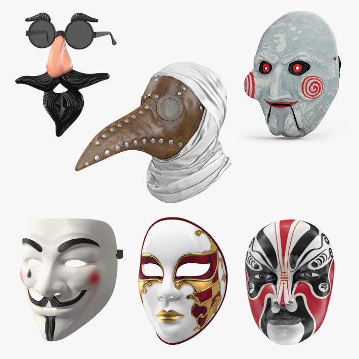 3D Face Masks Collection 3 model