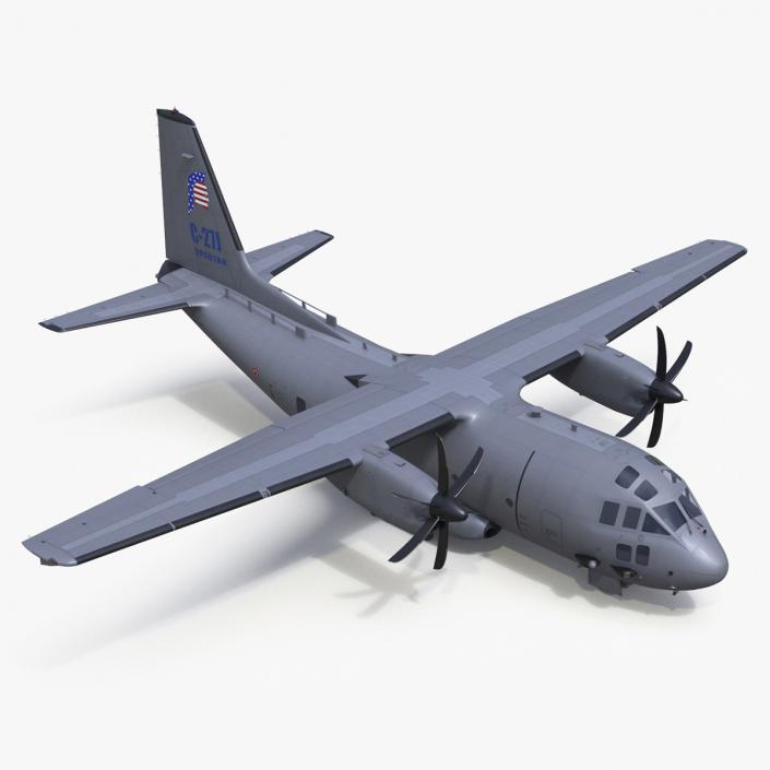 Aircraft C-27J Spartan Italian Rigged 3D