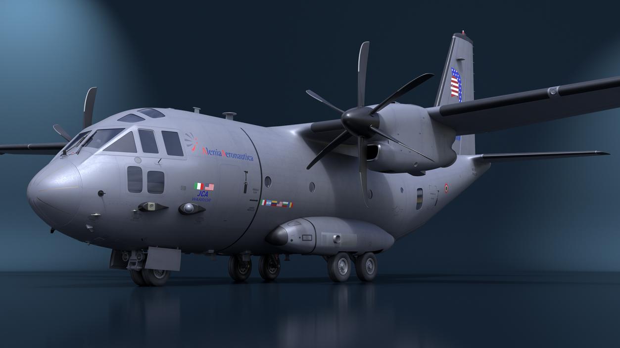 Aircraft C-27J Spartan Italian Rigged 3D