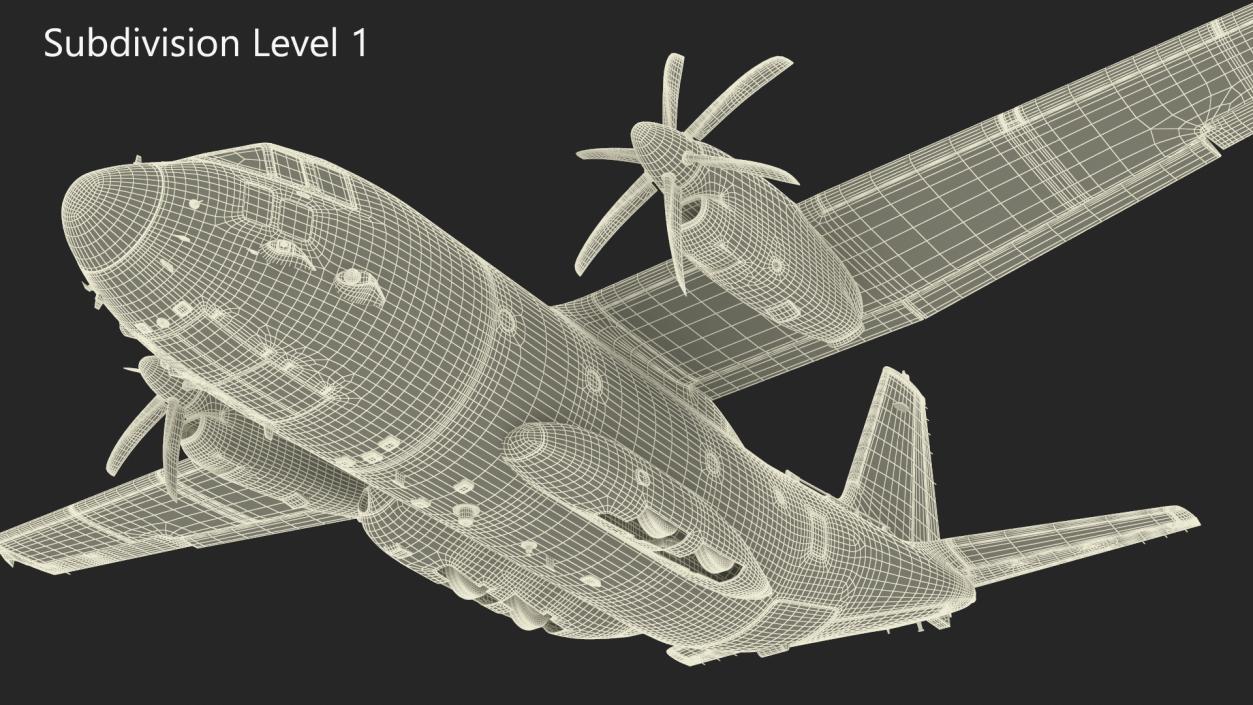 Aircraft C-27J Spartan Italian Rigged 3D