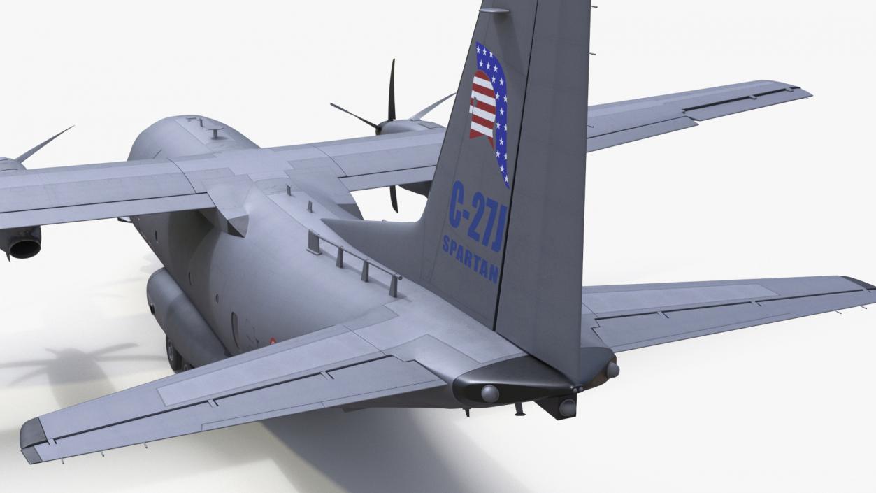 Aircraft C-27J Spartan Italian Rigged 3D