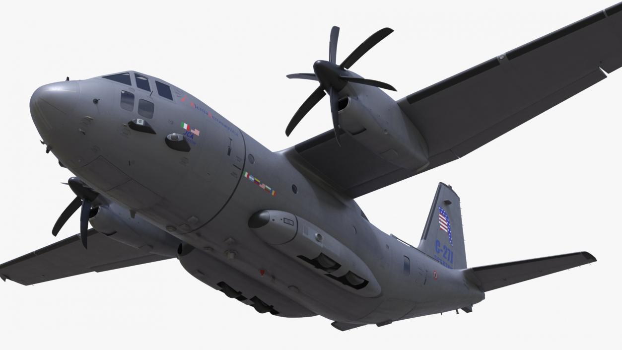 Aircraft C-27J Spartan Italian Rigged 3D